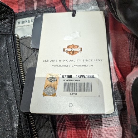 BNWT Harley Davidson Riding Leather Jacket - Large - Picture 4 of 15